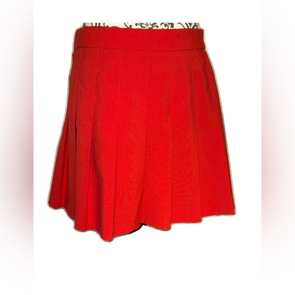 Vintage Sport Necessities Red Pleated Mini Tennis Skirt - Picture 2 of 8